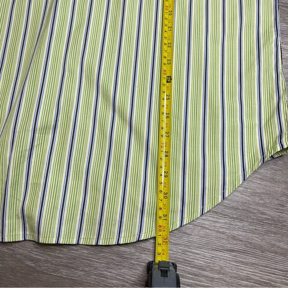 Robert Graham Green Embroidered Contrast Cuff Size XL - Picture 2 of 10